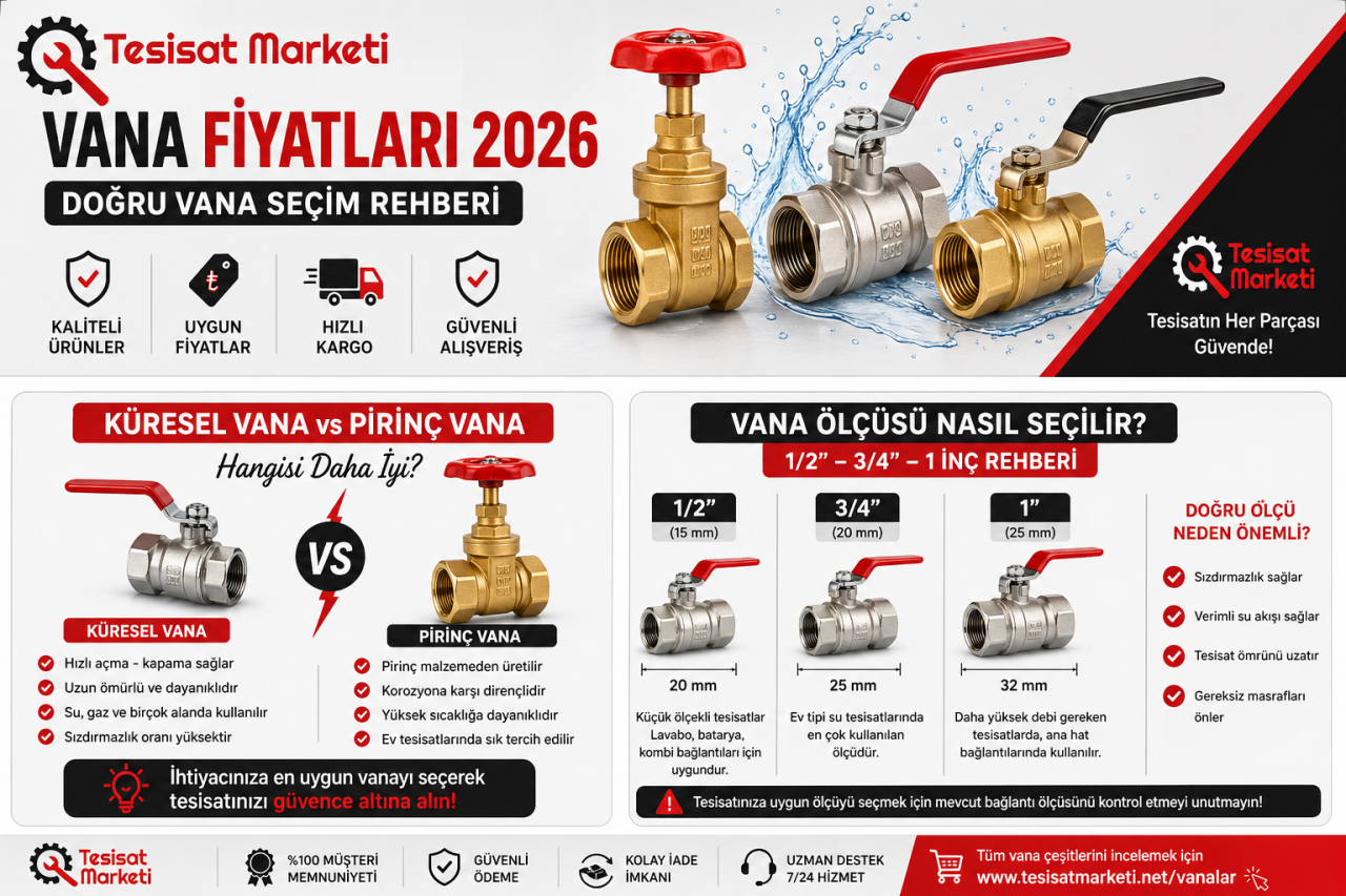 Vana Fiyatları Neye Göre Değişir? 2026 Güncel Vana Seçim Rehberi