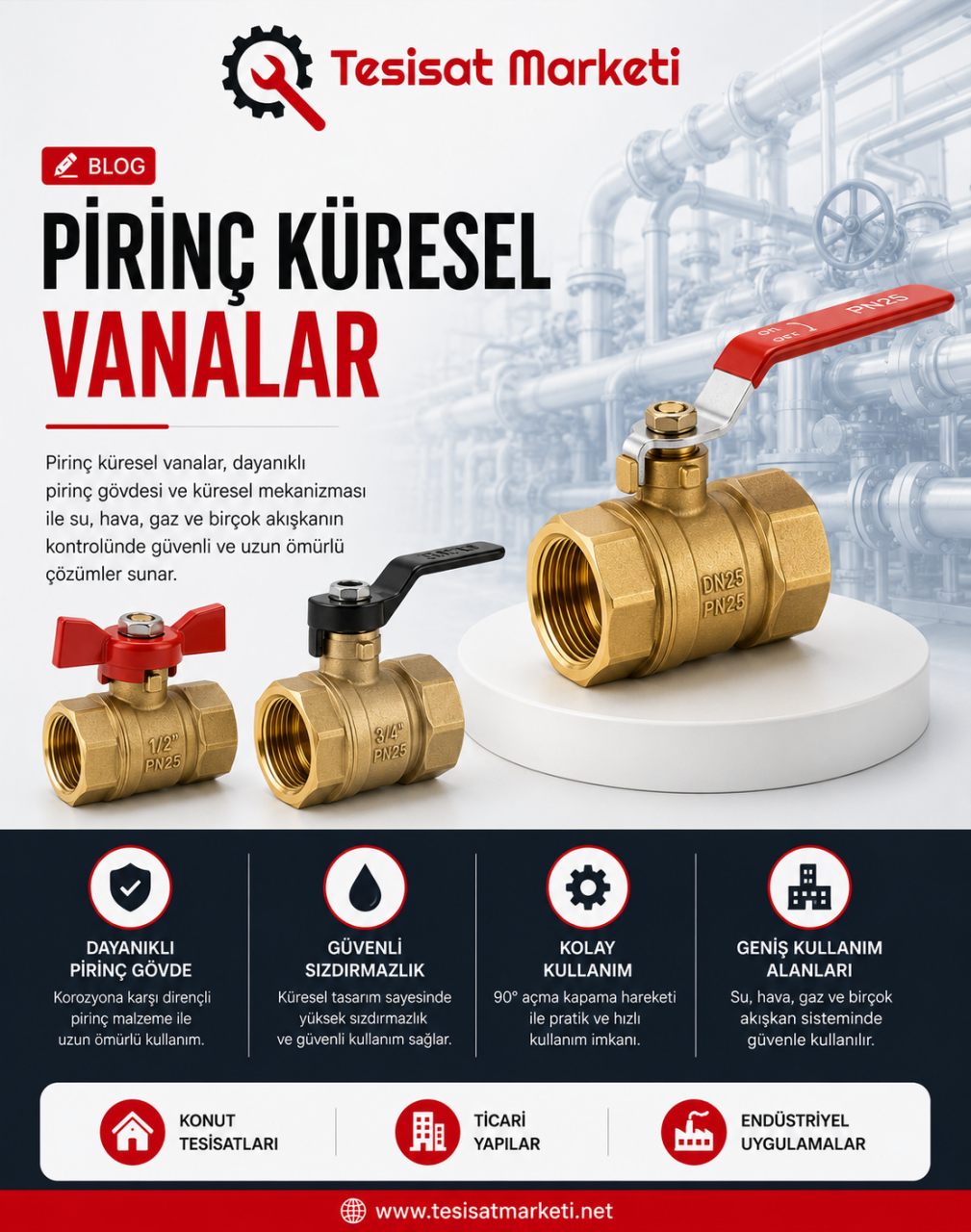 Pirinç Küresel Vanalar