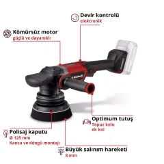 Einhell Cp-Ep 18/125 Li Bl -Solo Professıona Akülü Eksantrik Polisaj Makinesi (2093330)