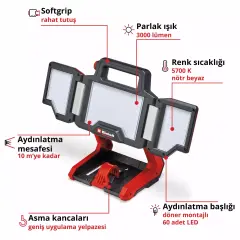 Einhell Tp-Cl 18/3000 Li -Solo Professıonal Akülü Aydınlatma Projektör (4514172)