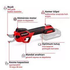 Einhell Gp-Ls 18/28 Li Bl - Solo Akülü  Dal Budama Makası (3408320)