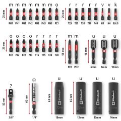 Bits Ve LokmaUç Seti 35 PCS. M-Case Kutu (49109230)