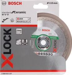 Bosch X-LOCK Standard Seri Seramik İçin Elmas Kesme Diski 115 mm