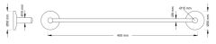 NA 34006-K Karlim® Name Serisi Uzun Havluluk 40 cm Krom