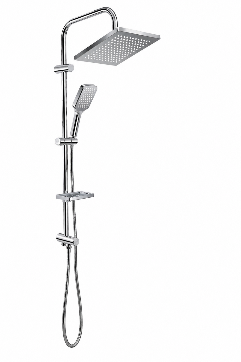 KDR 20.11 Karlim® Neta Point Tepe Duş  Set Chrome-Chrome