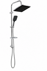 KDR 20.13 Karlim® Neta Point Tepe Duş  Set Chrome-Black