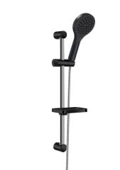KDS 10.33.C Karlim® Kontra Point Sürgülü Duş Set Black- Black Krom Boru & Krom Spiral