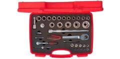 İzeltaş 1113001038 1/4''-1/2'' Altı Köşe Lokma Anahtar Takımı 35 Parça