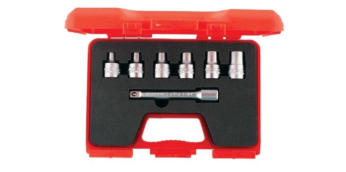 İzeltaş 1113 00 6007 1/2'' Star (Torx®) Lokma Anahtar Takımı 7 Parça