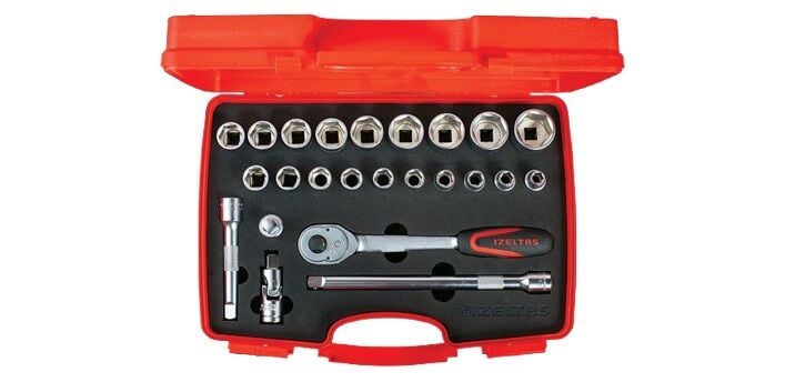 İzeltaş 1113002024 1/2'' Altı Köşe Lokma Anahtar Takımı 24 Parça
