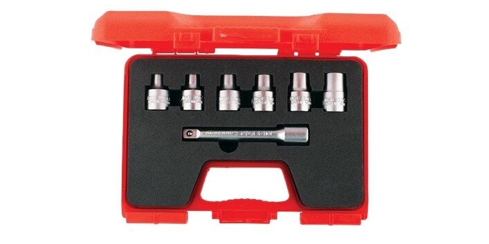 İzeltaş 1113 00 6007 1/2'' Star (Torx®) Lokma Anahtar Takımı 7 Parça