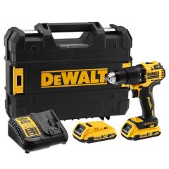 Dewalt DCD709D2T 18V 2.0 Ah Li-ion Kompakt Kömürsüz Akülü Darbeli Vidalama