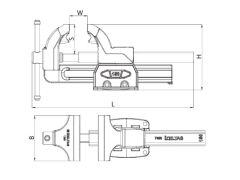 İzeltaş 14000005069 Tesviyeci Mengene 125 mm