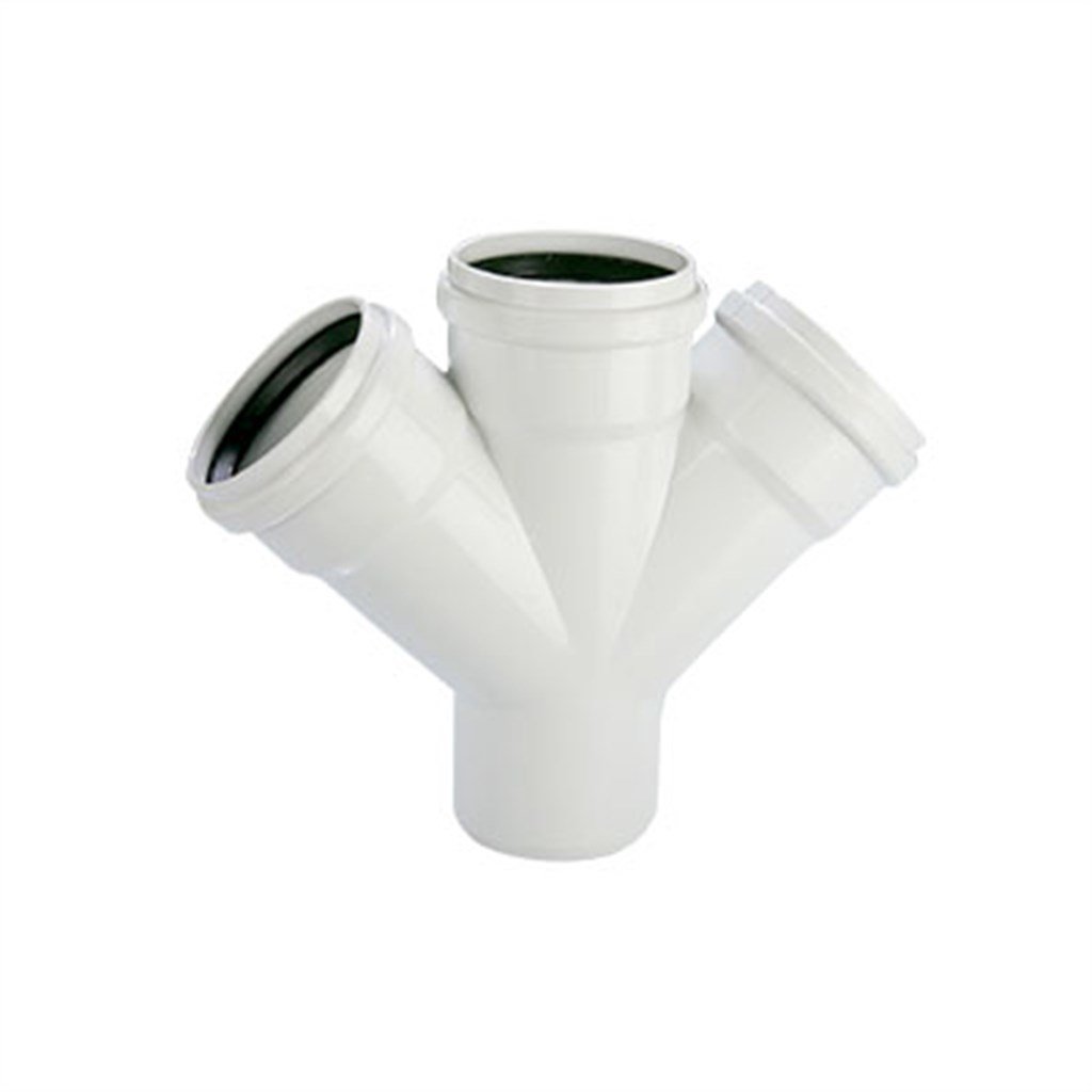 PVC ÇİFT ÇATAL 45°