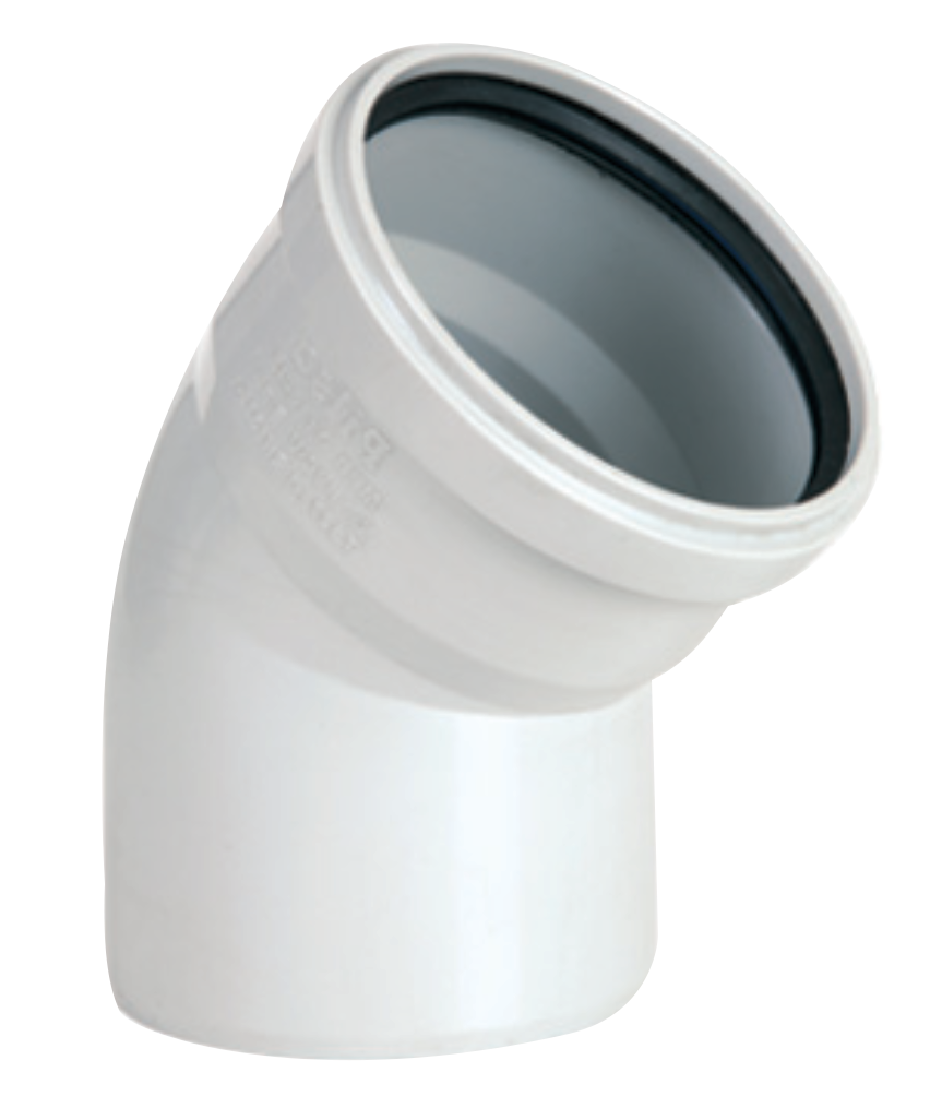 PVC AÇIK DİRSEK 125