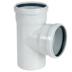 Pvc Tek Çatal 87°