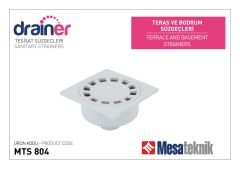 Mesa Teras Süzgeçi Alttan Çıkışlı 15X15 Ø50 Mm