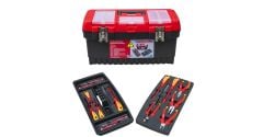 İzeltaş 8440001023 19'' Plastik Takım Çantası Elektrikçi Set (23 Parça)
