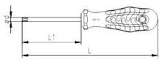 İzeltaş 4775180027 Torx Uçlu Tornavida T27