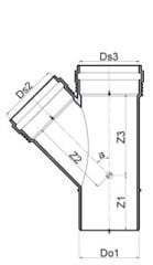 SI-TECH+ Tek Çatal (SY) 45°