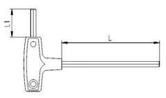 İzeltaş 4920220050 5mm T Tipi Allen Anahtar