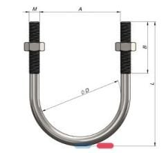 U BOLT M8*1\'\'