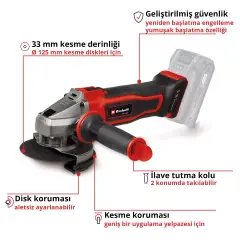 Einhell Te-Ag 18/125-2 Li - Solo Akülü Avuç Taşlama Makinesi (4431168)